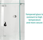 FLYMUHJIA Glass Display Corner Cabinets Storage - Image 5
