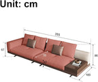 Italian Luxury Simple Leather Sofa, Solid Wood Frame, Spacious and Soft Sofa - Image 4
