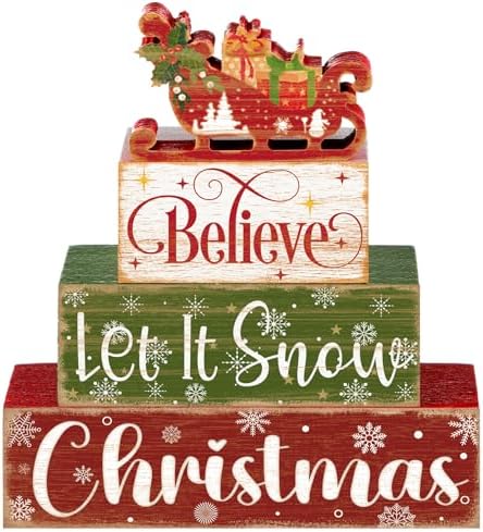 Moucuny 4 Pcs Christmas Sled Table Decorations by Moucuny