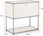 Modern Storage Cabinet Sideboard Versatile Free-Standing Organizer Cabinets - Image 3