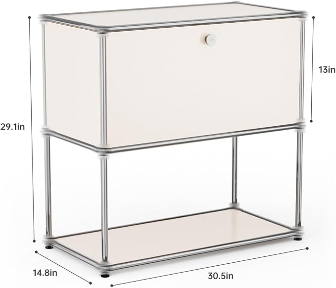 Modern Storage Cabinet Sideboard Versatile Free-Standing Organizer Cabinets - Image 3