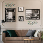 Zhengmy 2 Pcs Metal Leaf Wall Art Vine Branch Decor,Gradient Green - Image 4