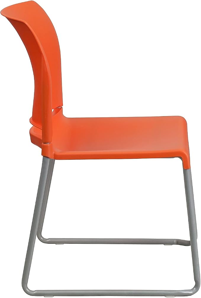 Flash Furniture HERCULES Series 880 lb. Capacity Orange Full Back Contoured - Image 7