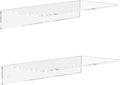 Weiai Clear Acrylic Shelves 12 Inch, Floating Wall Mounted Shelf by Weiai
