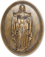 Vintage Jesus Wall Sculpture,Jesus Wall Decor,Sacred Heart of Jesus Decor by Newinhome