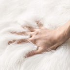 MIULEE Fluffy Area Rug 2x3 ft Faux Fur Sheepskin Rug - Image 3