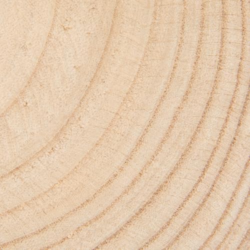 Creative Co-Op Decorative Paulownia Wood Pedestal with Metal Hairpin Legs Round Accent Stand, Natural Finish - Image 6