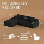 104" Convertible Sectional Couch - Image 2