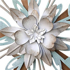 Layered Flower Metal Wall Decor,Rustic Farmhouse Wall Art for Living Room - Image 4
