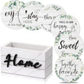 Queekay House Warming Gifts New Home Farmhouse Coasters Set of 6, Sage by Queekay