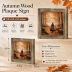 Autumn Woodland Stroll Wood Plaque Sign, Fall Farmhouse Decor Art Decor 26 - Image 2