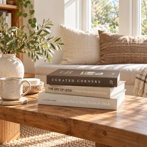 3 PCS Faux Decorative Books for Home Decor-Coffee Table Books Decor by YOYMJBY