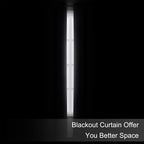 Blackout Curtains 52 x 120 Inch Long Grey Curtains Set of 2 Panels Room - Image 3