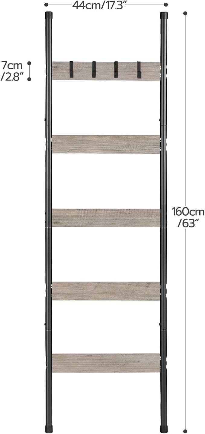HOOBRO Blanket Ladder, 5-Tier Towel Rack - Image 3