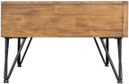 Pemberly Row Transitional Tanner 2PC Occasional Table Set, Light Walnut Finish - Image 4