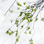 4 Pcs Artificial Ficus Branches Faux Eucalyptus Stems, 47.2 Inch Fake Greenery Stems Realistic Touch Faux Branches for Vase for Office Home Wedding Vase Filler Decoration - Image 3