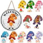 Interchangeable Gnome Welcome Sign Halloween Porch Decor by Unknown