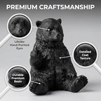 Black Bear Middle Finger Figurine, Hilarious Funny Resin Bear Statue - Image 4