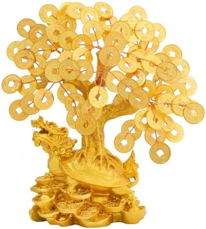 Feng Shui Money Tree Office Home Table Feng Shui Decoration Crystal Money Tree for Wealth and Good Luck by BWINKA