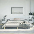 Bed Frame with Headboard Scandinavian Bed Frame Rectangular Bedroom Furniture by Unknown