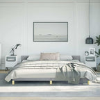 Bed Frame with Headboard Scandinavian Bed Frame Rectangular Bedroom Furniture by Unknown