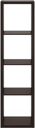 Furinno CUBICLE Book Shelf, Vertical 4-Cube Bookshelf, Extra Thick Horizontally - Image 10