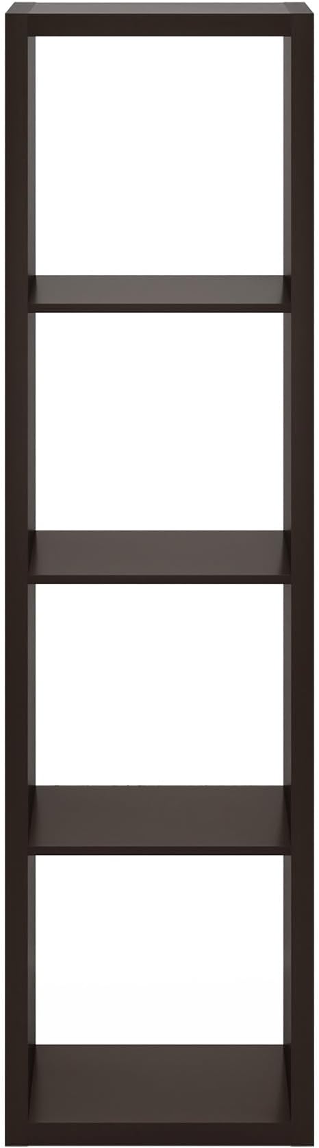 Furinno CUBICLE Book Shelf, Vertical 4-Cube Bookshelf, Extra Thick Horizontally - Image 10
