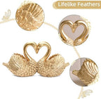 Small Swan Figurines Home Decor,Mini Gold Decor Animal Statues - Image 3