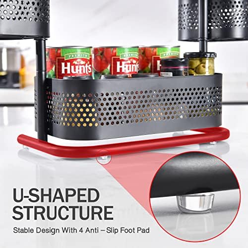 KINGRACK Metal Bathroom Counter Organizer，Rotating Countertop Storage Shelf - Image 4