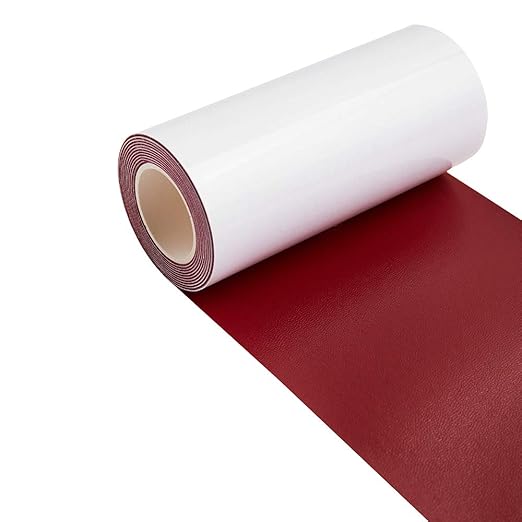 Leather Repair Patch Tape Burgundy Dull-Red 3 x 60 inch Self Adhesive Leather - Image 3