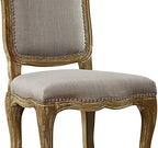 Baxton Studio Chateauneuf French Vintage Cottage Weathered Oak Linen - Image 8