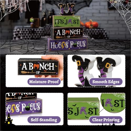 Hocus Pocus Decor, Vintage Halloween Decorations Indoor Table Sign for Home - Image 2