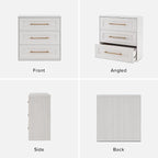 mopio Blake 3 Drawer Dresser for Bedroom, Chest of Drawers, Wood Dresser - Image 6