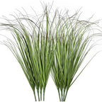 Artificial Plants, Fake Wheat Grass Tall Shrubs Bundles, Faux Greenery Plastic Plant Indoor Outdoor Decoration Home Garden Christmas Party Table Centerpieces Vase DIY Decor - Tail End Red Leaves 8 Pcs by CATTREE