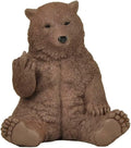 JFSM INC. Brown Bear Raising Middle Finger Figurine Funny Hilarious Decor - Cabin Themed Decor, Funny Bear Gifts, by JFSM+INC.