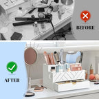 Hair Tool Organizer, Hair Dryer Holder with Drawer, Bathroom Countertop Organizer for Bathroom Accessories, Blow Dryer Organizer for Hair Styling Tools, Vanity Organizer for Bathroom, Vanity, Kitchen - Image 5