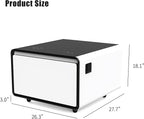 Smart Coffee Table with Fridge, Smart Center Table with Wireless Charging - Image 2