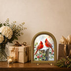 Christmas Decor Vintage Winter Cardinals Wall Art Sign Table Decor - Image 7