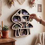 Mushroom Decor Floating Shelves, Crystal Display Shelf, Whimsy Wall Decor - Image 5