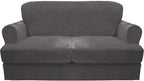 CUCRAF Cushion Sofa Cover 3 Piece Slipcovers, Soft Thick Velvet Couch Cover by CUCRAF