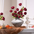 Waipfaru 6 Pcs 27" Faux Peonies Artificial Flowers for Vase, Burgundy - Image 5