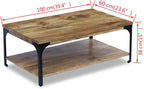 Solid Mango Wood Coffee Table - Image 7