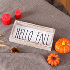 Hello Fall Sign for Table, Cute Fall Decor for Home - Image 6