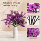Mandy's 6 Bundles Artificial Lavender Baby’s Breath Flowers - Image 4