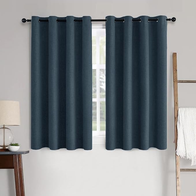 MIULEE 100% Blackout Linen Curtains by MIULEE