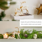 DN DECONATION 2PCS Christmas Reindeer Decoration, Small Christmas Decor - Image 3