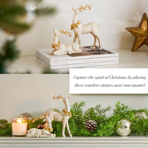 DN DECONATION 2PCS Christmas Reindeer Decoration, Small Christmas Decor - Image 3