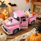 Pink Halloween Decor - White Ghost Truck Decorations - Image 6