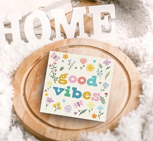 SRADMO Boho Floral Inspirational Wood Box Sign Desk Decor, Motivational Office Decor, Positive Inspirational Theme Wooden Block Box Sign Decoration for Home Office Shelf Table Decorative Accessories - Image 5