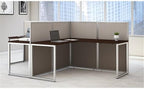 Bush Business Furniture Double Cubicle Desk - Image 2